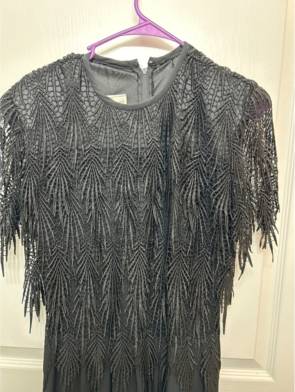 Elegant Black Evening romper with Lace Overlay